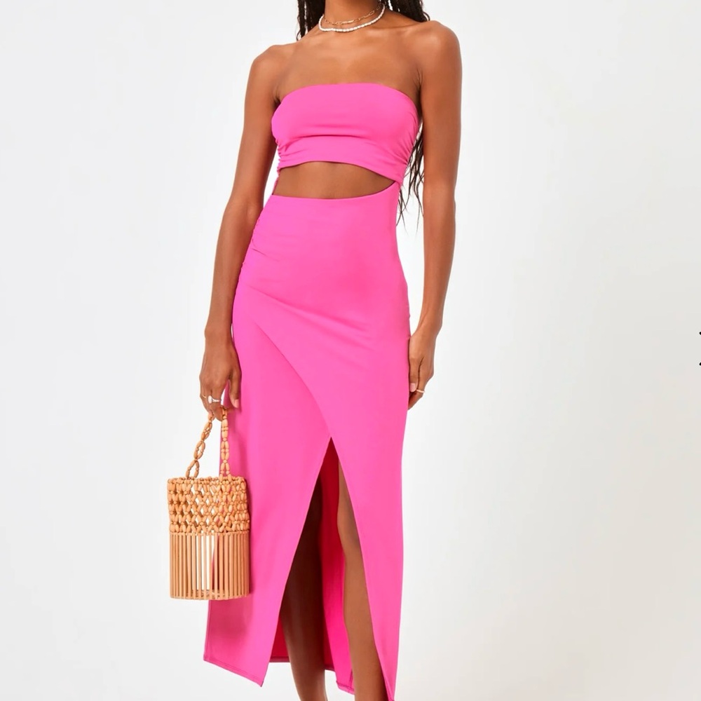 L Space Corsica Dress Bougainvillea